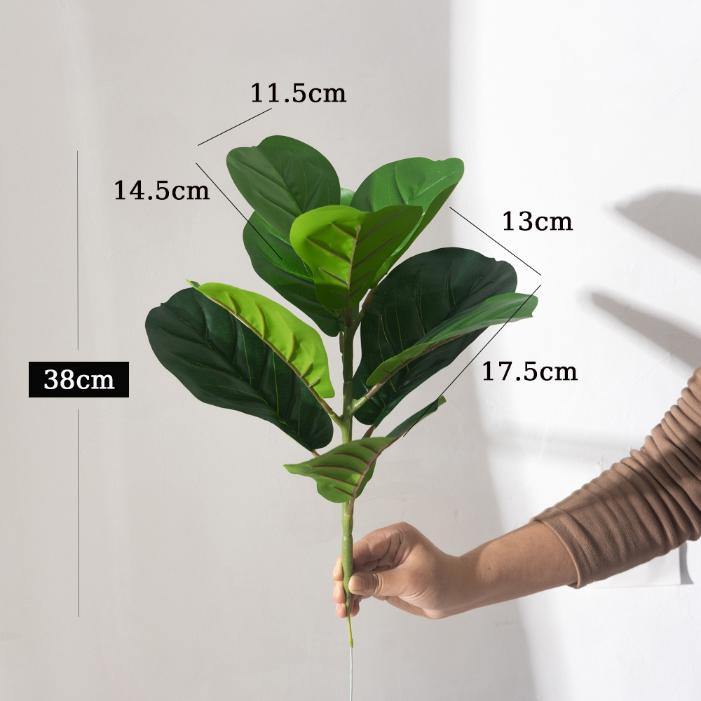 38cm 9 tenedores plantas artif - Ficus Lyrata Tree reseña y precio