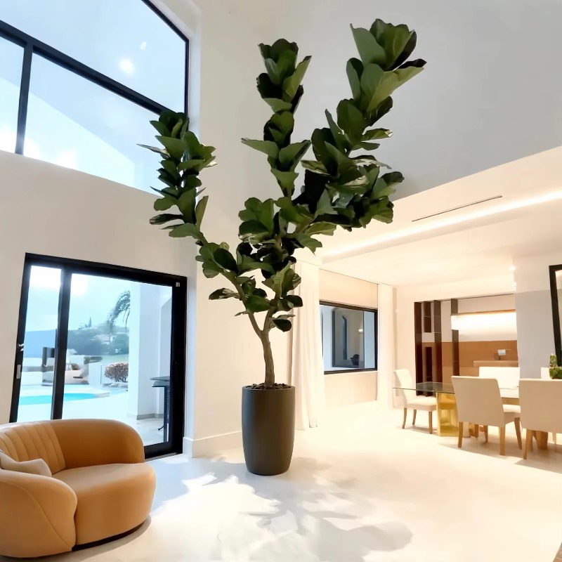 Plantas artificiales Planta en - Ficus Lyrata Tree reseña y precio